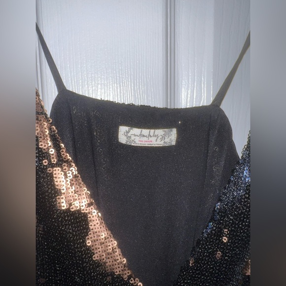 Free People: Double Take Sequin Mini Dress - Picture 6 of 7